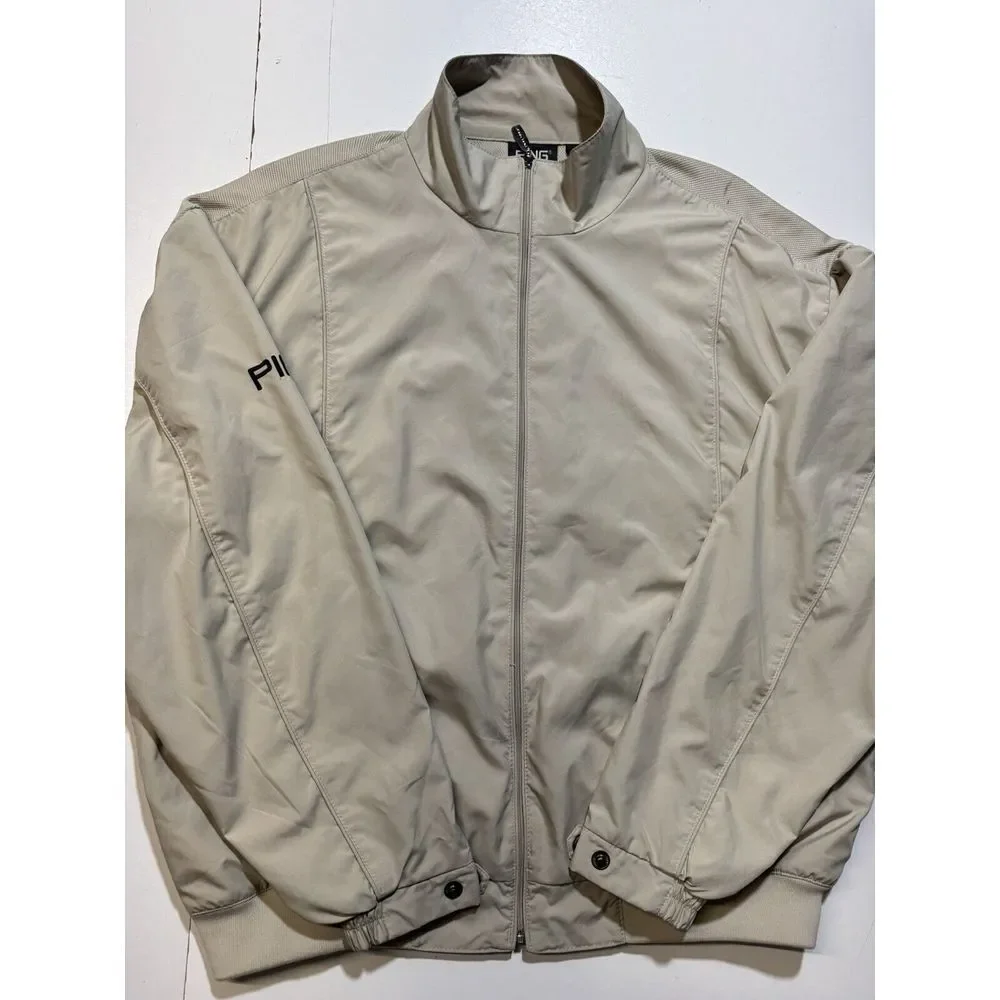 Ping Collection Golf Jacket Performance Beige - Size‎ Medium
